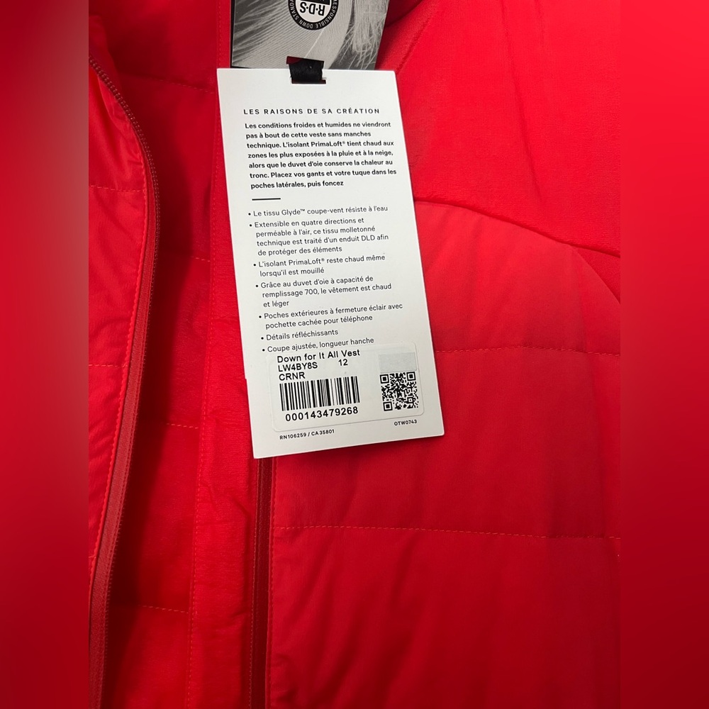 Lululemon Down For It All Vest - Picture 9 of 13